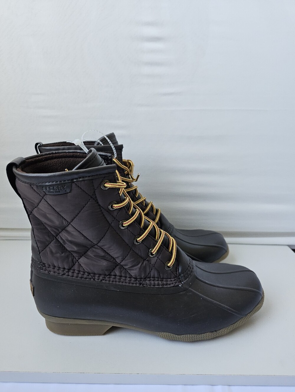 Sperry Top-Sider Men's Duck Boots Brown Quilted NWOT - Size 11 & 12 - Picture 5 of 16